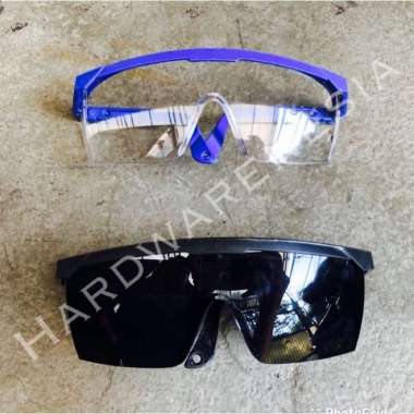 kacamata safety / las bening hitam Bening