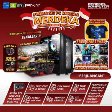 PC GAMING FULLSET MERDEKA - PERJUANGAN - I5 10400F - RTX 3050 8GB DEFAULT