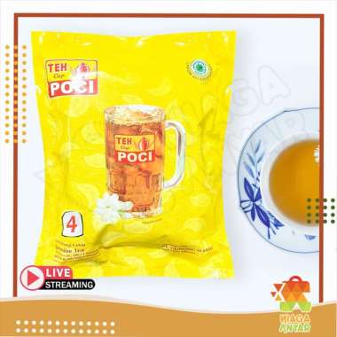 NA Teh Poci Jasmine Jumbo / Bubuk Serbuk Kantong Teh Celup Kemasan Besar Rasa Melati