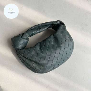 Bottega Veneta mini jodie bag in slate grey - 100% Authentic