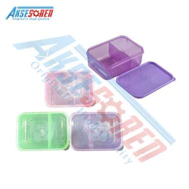 Aksesoren Tempat Makan Happy Panda / Tepak Makan Bekal Anak / Lunch Box / Peralatan Makan Model 1