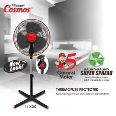 Cosmos Kipas Angin Berdiri 16 Inch 16-XDC Kipas Angin 16XDC / Stand Fan [16 inch] Extra buble