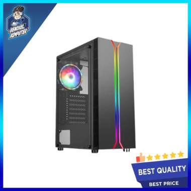 CASING PC NYK NEMESIS PONTOS T73 BLACK FREE 3 FAN RGB