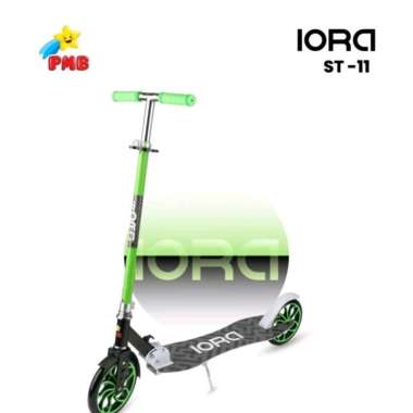 Scooter Anak Roda Dua PMB ST-11 Skuter Lipat ST11 Sekuter ST 11 hijau
