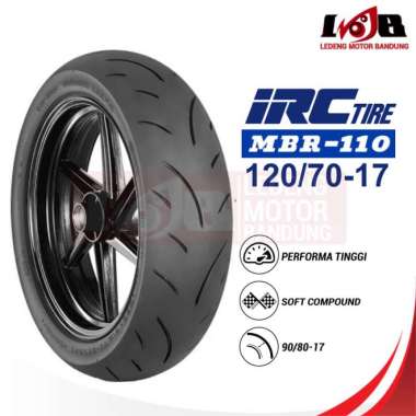 IRC MBR 110 120/70-17 Speed Winner Ban Racing Soft Compound Tubeless Multicolor