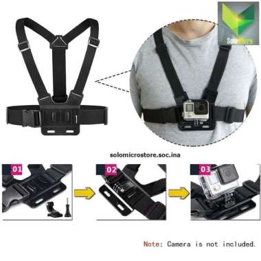Wrumava Chest Harness Belt Strap 3 in 1 Kamera Dada Hp GoPro