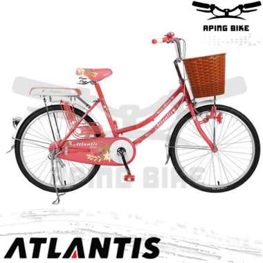 Sepeda Mini Atlantis Batik 24" Sepeda Dewasa Sepeda Mini 24inch Peach