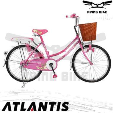 Sepeda Mini Atlantis Batik 24" Sepeda Dewasa Sepeda Mini 24inch Pink