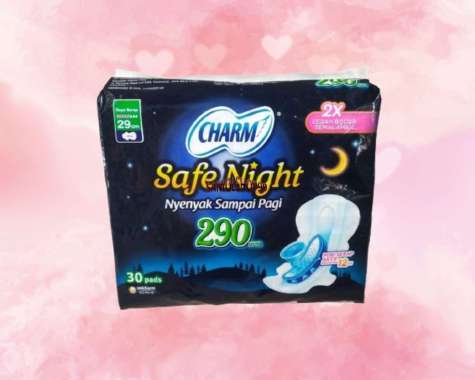 Pembalut Charm safe Night wing 29 cm isi 30