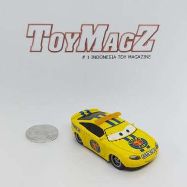 Promo Mattel Disney Pixar Cars Charlie Checker Official Yellow Car
