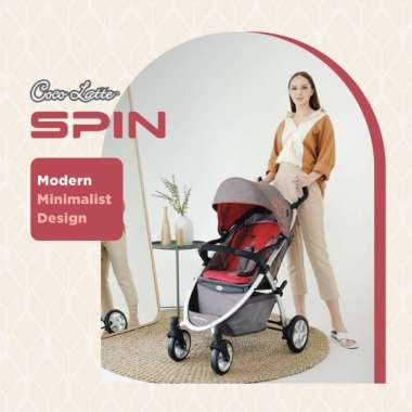 COCOLATTE Spin Stroller Red