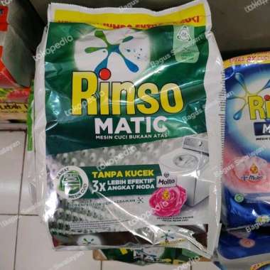 Promo Harga RINSO Detergent Matic Powder Top Load + Molto 1800 gr - Blibli