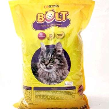 bolt cat food 1 kg makanan kucing dengan berbagai varian kuning tuna donat