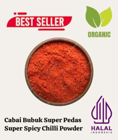 Bubuk Cabe Super Pedas 1 kg / Super Spicy Chilli Powder / Cabai Bubuk