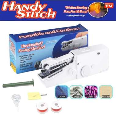 HANDY STITCH Alat Mesin Jahit Tangan Mini Portable Sewing Machine ORI