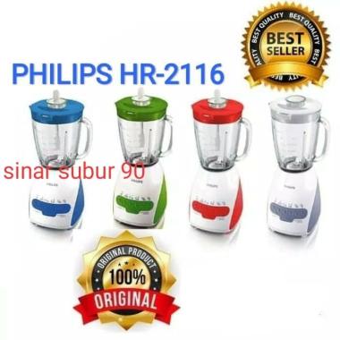 Gratis Ongkir Blender Philips Hr-2116 Kaca/Beling Original Garansi Resmi Merah