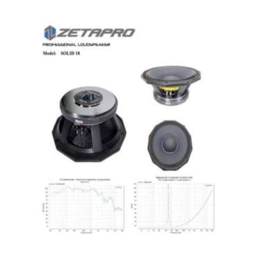 SPEAKER 18" SOLID 18 ZETAPRO SOLID18 2000W VC 6 INCH Original