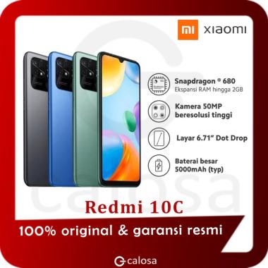 Xiaomi Redmi 10C Redmi 10 C 4GB 64GB 128GB 5000 mAh Garansi Resmi TAM 4/128GB