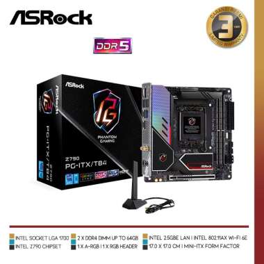 ASROCK Z790 PG-ITX/TB4 | Intel Z790 LGA 1700 DDR5 Mini-ITX