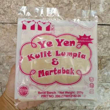 Kulit Lumpia dan Martabak Yeyen 15cmx15cm 200 gram