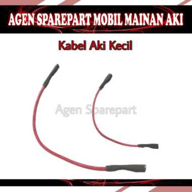 ⚡Ready⚡Kabel Aki Merah Kecil Mobil Motor Mainan Aki Remot
