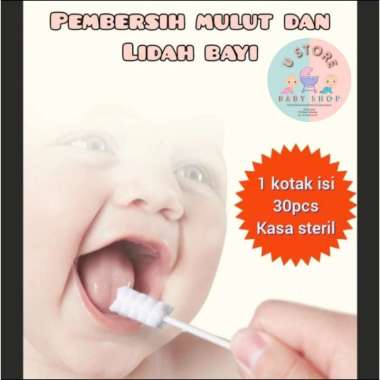 Baby Oral Cleaner Pembersih Mulut dan Lidah Bayi kasa steril stik / Oral Cleaner Baby