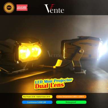 Vente LED Dua Warna Mini Projie Dual Lens