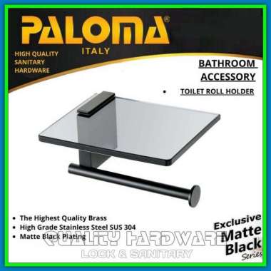 Tempat Tisu Toilet Gulung Paloma QHBAP 4111 Tempat Tissue Gulung WC Tissue Toilet Holder Tempat HP M