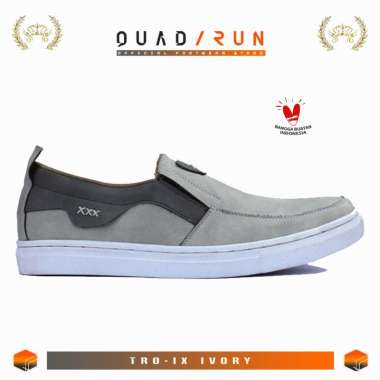 QuadRun Footwear Sepatu Slip On Casual Pria Jumbo Ukuran (39-44) 45 46 47 48 49 50 51 52 Tro-IX Ivor