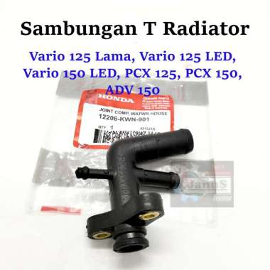 Honda Sambungan T selang radiator VARIO 125 KZR KWN VARIO 125 LED VARIO150 PCX 125 PCX 150 ADV 150