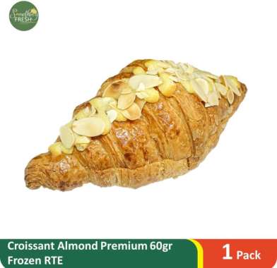 Croissant Almond Premium 60gr Frozen (Ready To Eat)