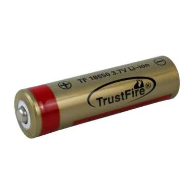 Trustfire Baterai Li-ion 18650 6000mAh 3.7V Button Top - BRC 18650 Kuning