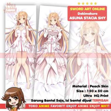 Sarung Bantal Anime Dakimakura SAO Alicization : Asuna Stacia Shy