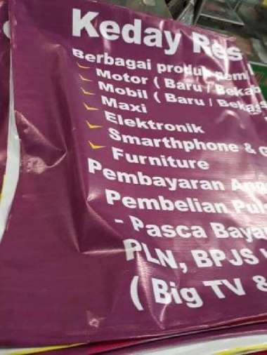 CETAK SPANDUK / BANNER MURAH HARGA PER METER