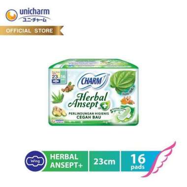 Charm Herbal Ansept wing 23 cm isi 16 pads