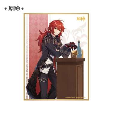 Diluc Ragnvindr Genshin Offline Store Theme Shikishi 20cm - Genshin Impact