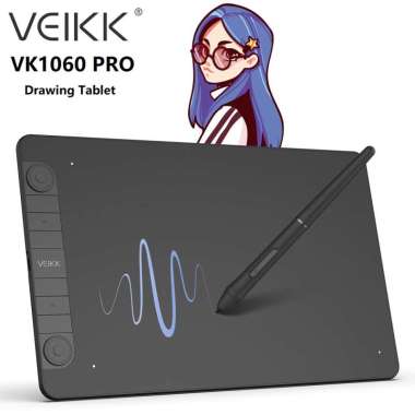 VEIKK VK1060 PRO - Digital Graphics Drawing Tablet with Pen Tablet P05