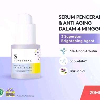 SOMETHINC Revive Potion 3% Arbutin + Bakuchiol - Serum Mencerahkan Kulit Kusam