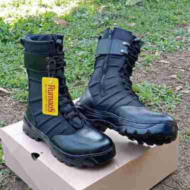 sepatu PDL RUMAOS ninja kulit sapi asli 45 hitam