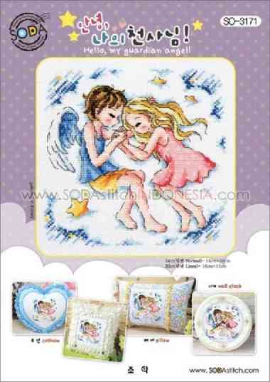 Paket Sulam Kristik Strimin Sodastitch SO-3171 - My Guardian Angel Pola Saja