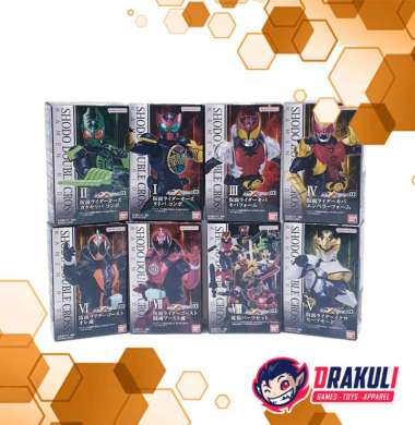 Toys BANDAI Shodo Double Cross Kamen Rider 03 (Set of 8)