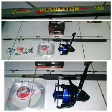 Set Pancing | 1 Set Pancing | Pancing Set | Alat Pancing Laut Multicolor