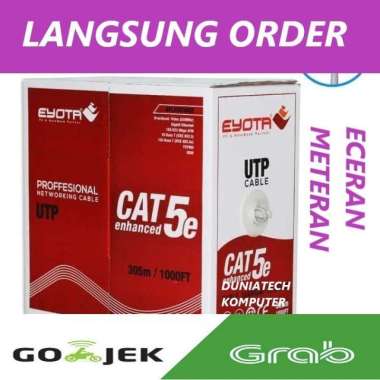 Kabel Lan UTP Cat5e Eyota / Kabel Lan UTP Cat 5e CAT5 ECERAN / METERAN