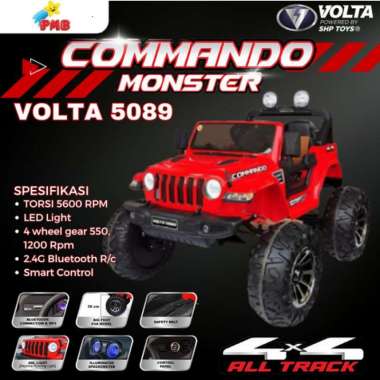Mainan Mobil Aki COMMANDO MONSTER VOLTA 5089