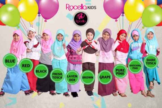 Rok Celana MUSLIMAH ROCELLA KIDS - Rok Celana Anak Size S dan M Multicolor