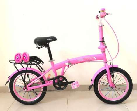sepeda lipat anak perempuan kouan 16 inch - Multicolor