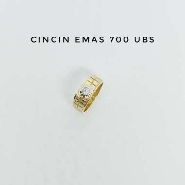 Cincin Emas 700 UBS Berat +/- 3.57 gram