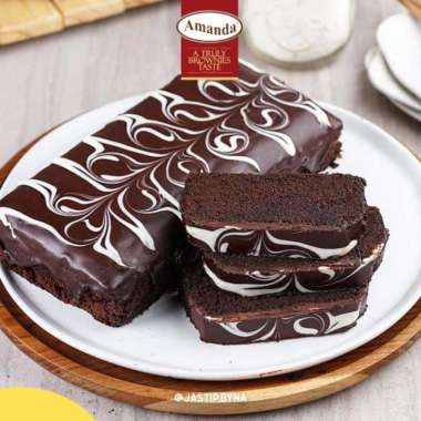 BROWNIES KUKUS AMANDA BANDUNG CHOCO MARBLE