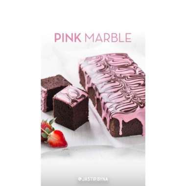 BROWNIES KUKUS AMANDA BANDUNG PINK MARBLE
