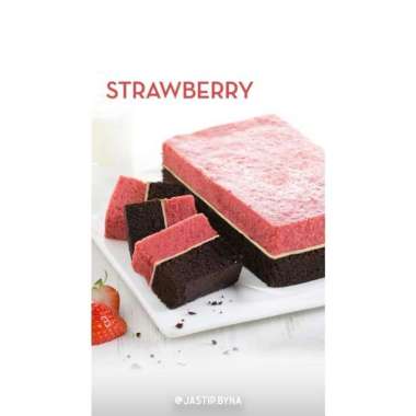BROWNIES KUKUS AMANDA BANDUNG STRAWBERRY